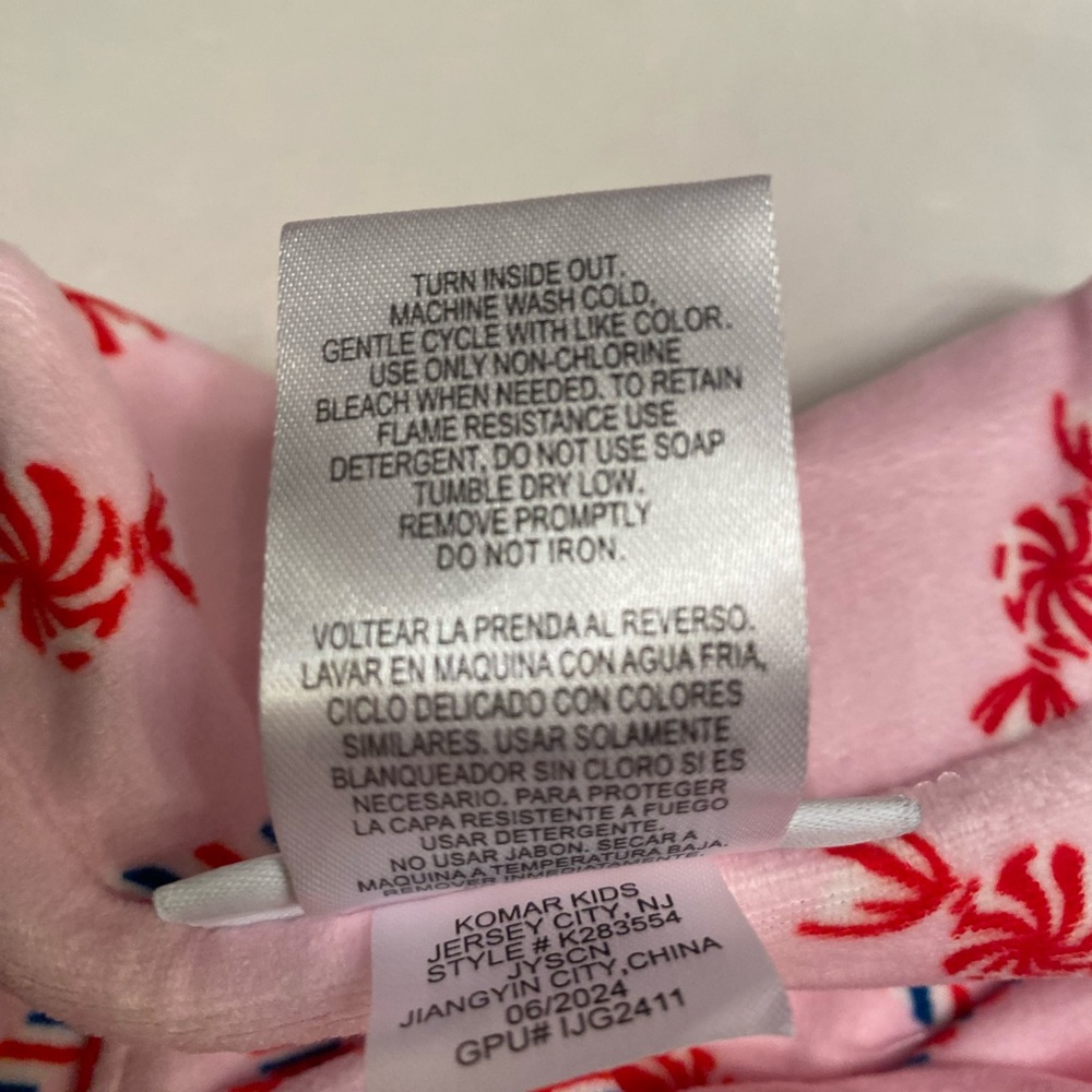 Girls Pajama Heart print size 10 NEW - Picture 4 of 6